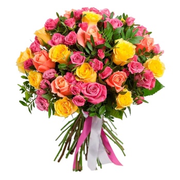 Букет MIX из роз "Клеопатра"