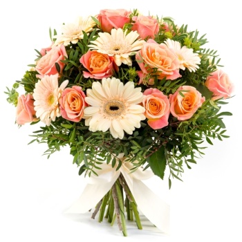 Букет из роз и гербер "Рита"