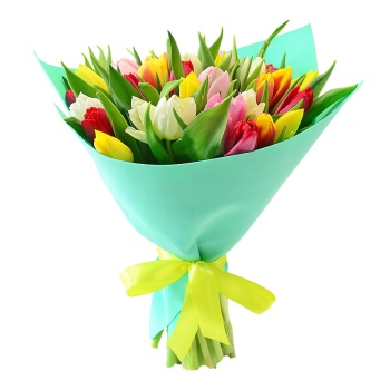 Букет MIX из тюльпанов "Миранда"