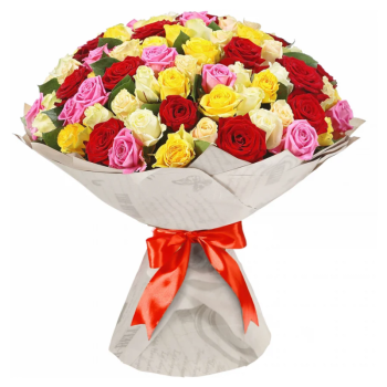 Букет MIX из роз "Катрин"