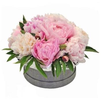 Букет из пионов в коробке "Гаэль"