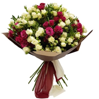 Букет из кустовых роз "София"