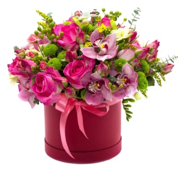 Букет сборный в коробке "Полина"