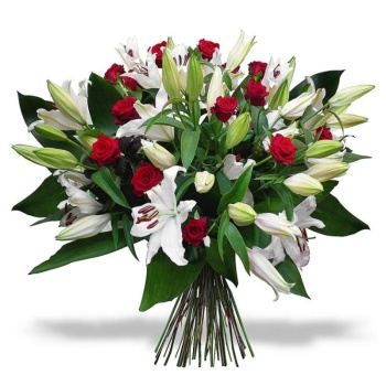 Букет из лилий и роз "Урсула"