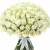 Букет из 101 белой розы Кения