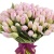 Букет из 101 светло розового тюльпана Букет из 101 светло розового тюльпана