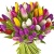 Букет MIX из 45 тюльпанов