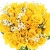 Букет из 55 желтых роз с гипсофилой