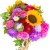 Букет из астр и подсолнухов "Тиара"