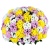 MIX из 51 ветки хризантем в корзине MIX из 51 ветки хризантем в корзине