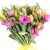 Букет из тюльпанов и эустомы Букет из тюльпанов и эустомы