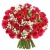 Букет из 55 малиновых роз с гипсофилой Букет из 55 малиновых роз с гипсофилой