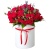 Букет из кустовых роз в коробке Букет из кустовых роз в коробке