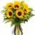 Букет из подсолнухов "Люси"