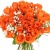 Букет из 35 оранжевых роз с гипсофилой Букет из 35 оранжевых роз с гипсофилой