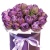 Букет из 27 сиреневых тюльпанов в коробке
