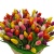 Букет MIX из 101 тюльпана в корзине Букет MIX из 101 тюльпана в корзине