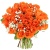 Букет из 35 оранжевых роз с гипсофилой Букет из 35 оранжевых роз с гипсофилой