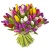 Букет MIX из 45 тюльпанов